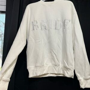 Six-Stories White 'Bride' Sweatshirt